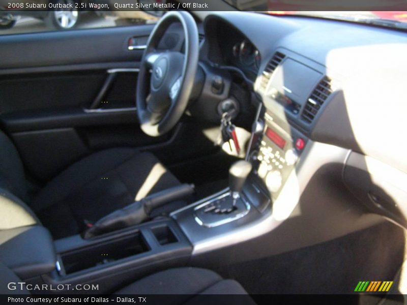 Quartz Silver Metallic / Off Black 2008 Subaru Outback 2.5i Wagon