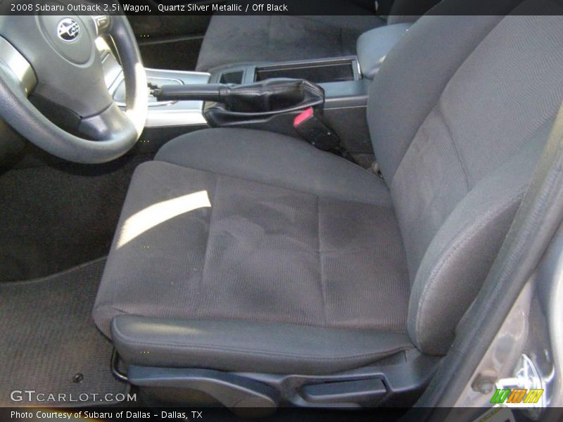 Quartz Silver Metallic / Off Black 2008 Subaru Outback 2.5i Wagon