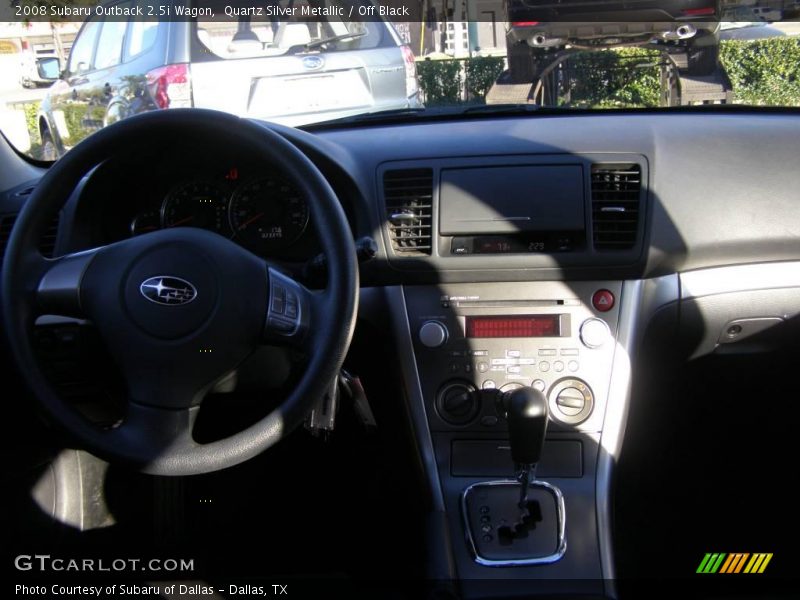 Quartz Silver Metallic / Off Black 2008 Subaru Outback 2.5i Wagon