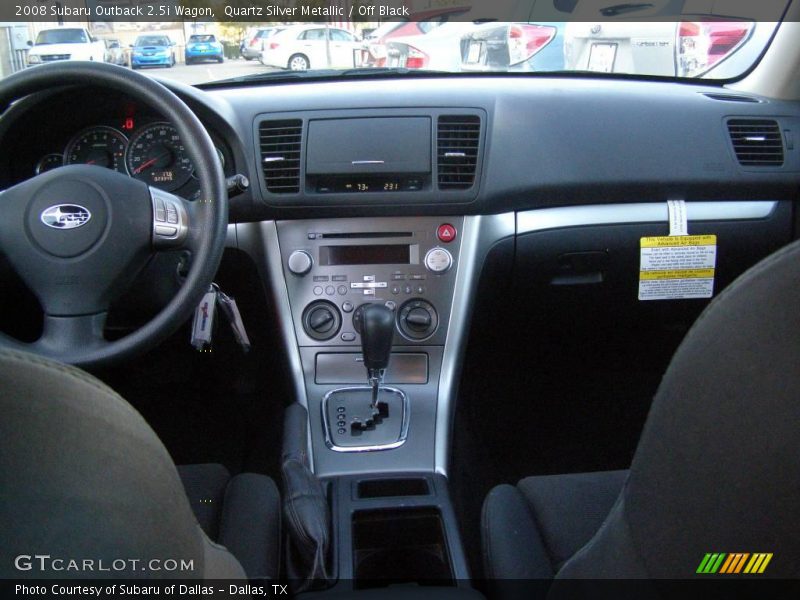Quartz Silver Metallic / Off Black 2008 Subaru Outback 2.5i Wagon