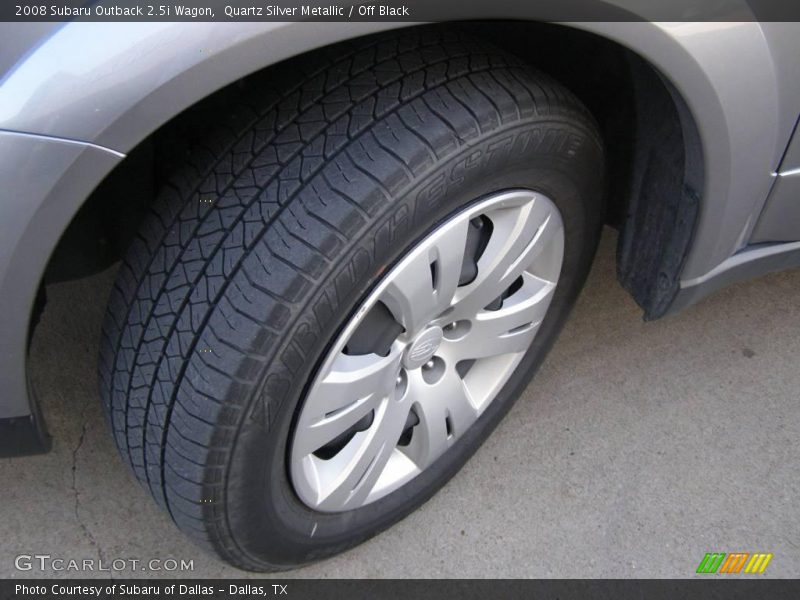 Quartz Silver Metallic / Off Black 2008 Subaru Outback 2.5i Wagon