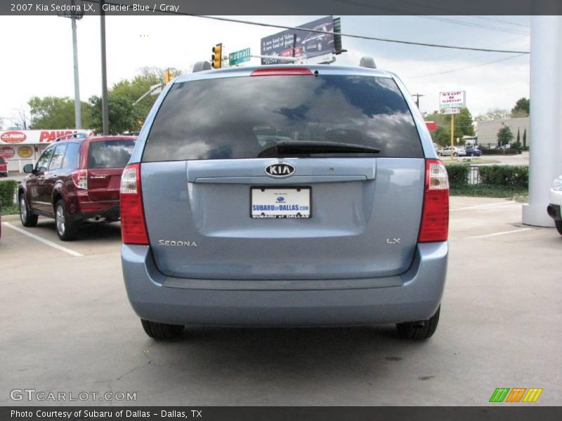 Glacier Blue / Gray 2007 Kia Sedona LX