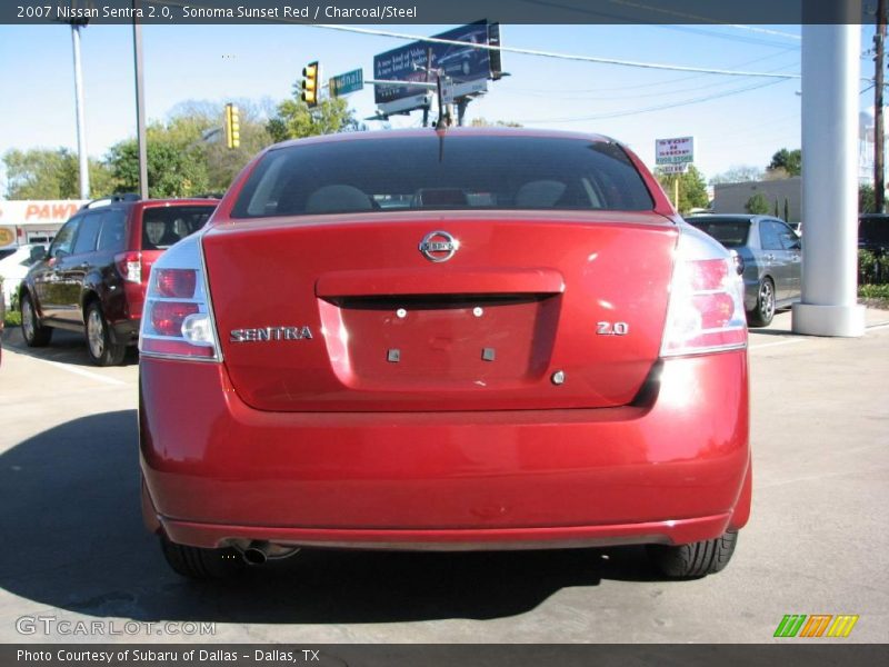 Sonoma Sunset Red / Charcoal/Steel 2007 Nissan Sentra 2.0