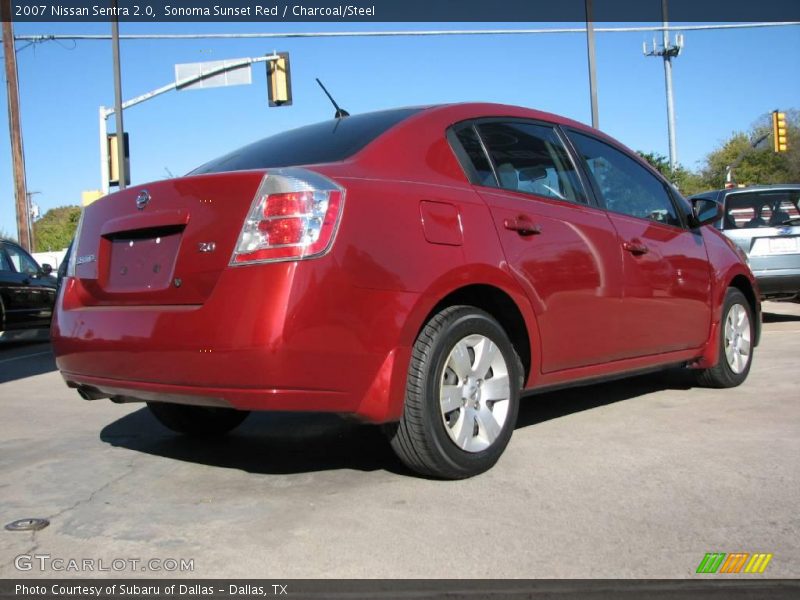 Sonoma Sunset Red / Charcoal/Steel 2007 Nissan Sentra 2.0