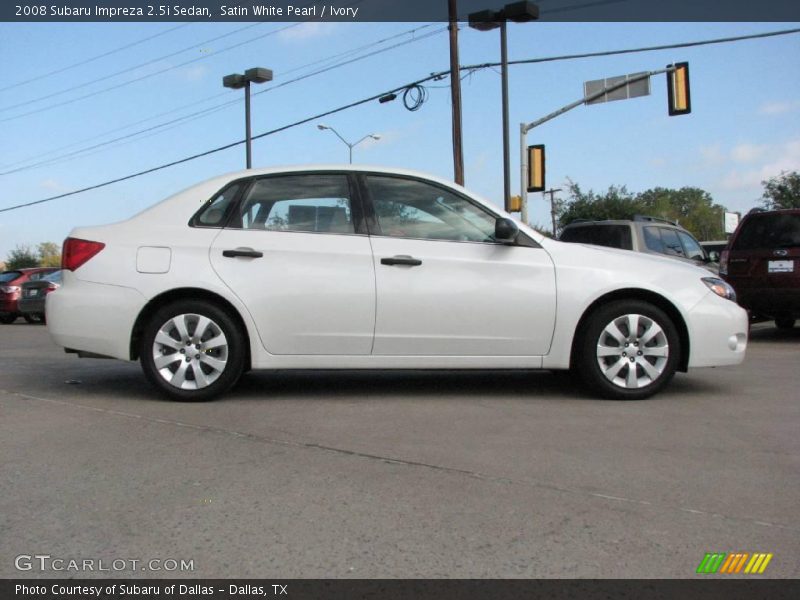 Satin White Pearl / Ivory 2008 Subaru Impreza 2.5i Sedan