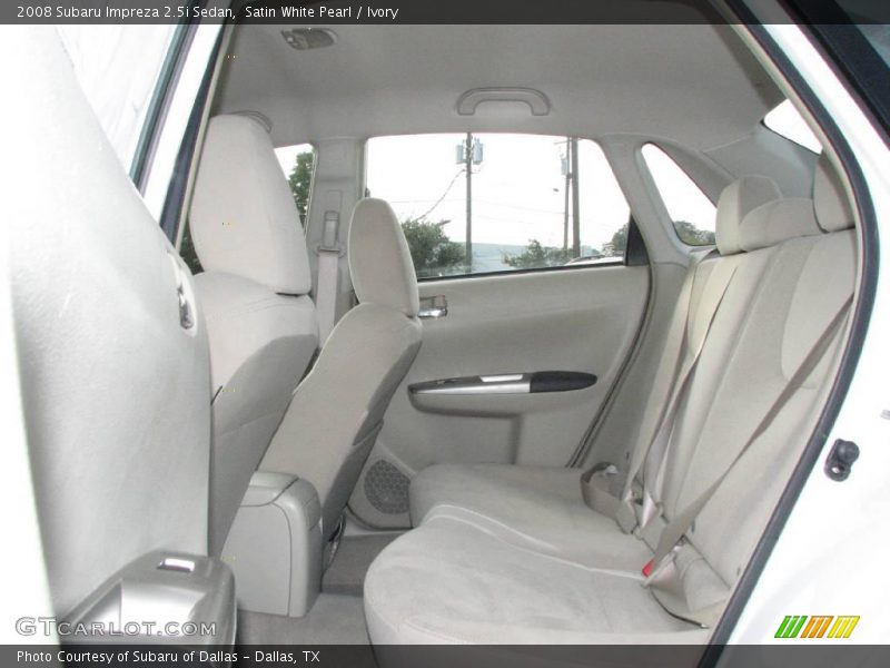 Satin White Pearl / Ivory 2008 Subaru Impreza 2.5i Sedan