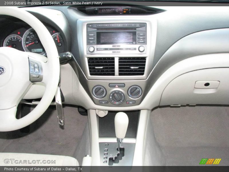 Satin White Pearl / Ivory 2008 Subaru Impreza 2.5i Sedan