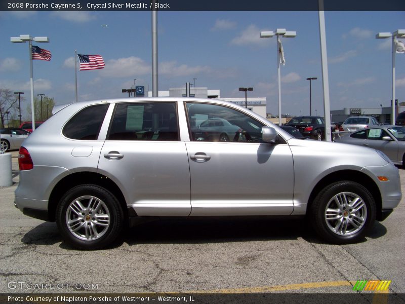 Crystal Silver Metallic / Black 2008 Porsche Cayenne S