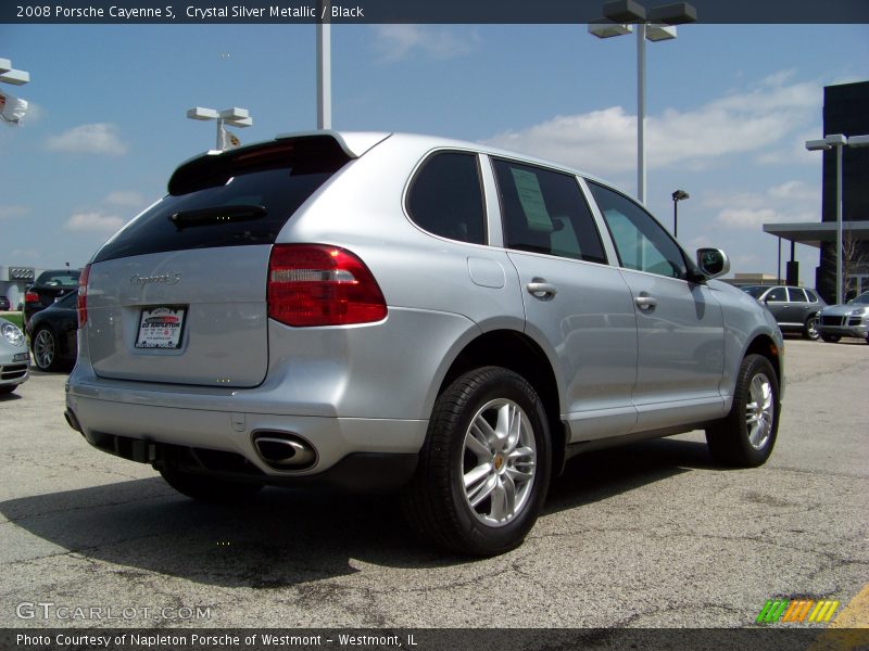 Crystal Silver Metallic / Black 2008 Porsche Cayenne S