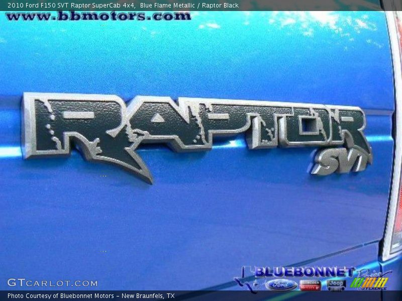 Blue Flame Metallic / Raptor Black 2010 Ford F150 SVT Raptor SuperCab 4x4