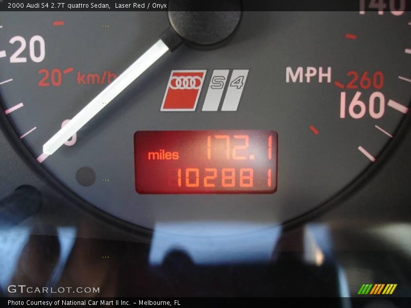 Laser Red / Onyx 2000 Audi S4 2.7T quattro Sedan