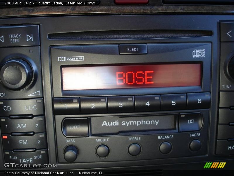 Laser Red / Onyx 2000 Audi S4 2.7T quattro Sedan