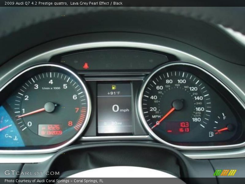 Lava Grey Pearl Effect / Black 2009 Audi Q7 4.2 Prestige quattro