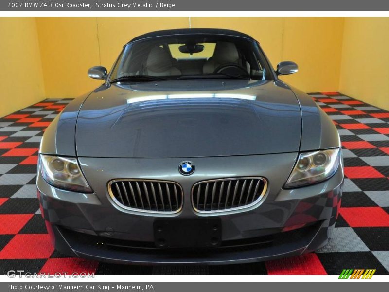 Stratus Grey Metallic / Beige 2007 BMW Z4 3.0si Roadster