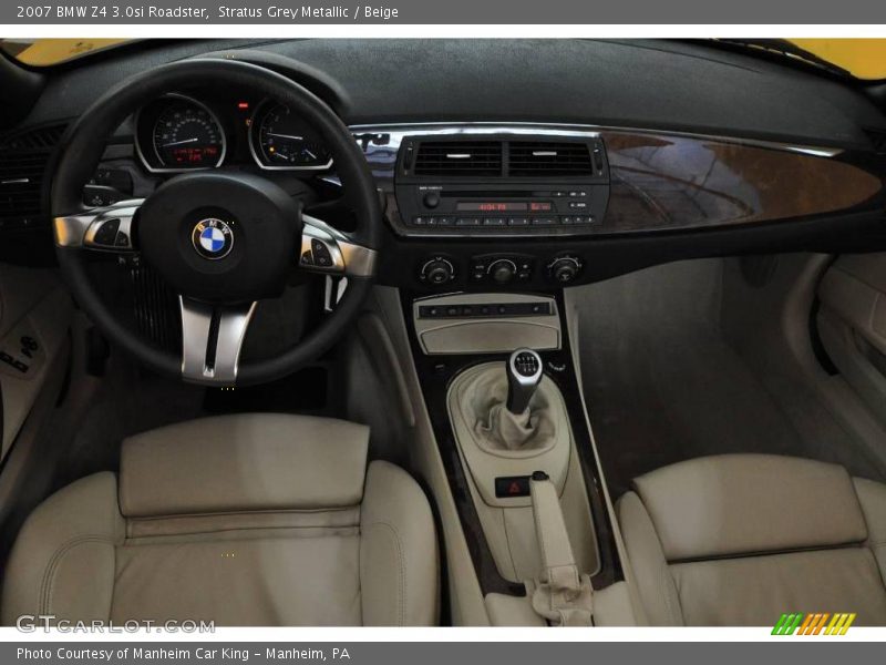 Stratus Grey Metallic / Beige 2007 BMW Z4 3.0si Roadster