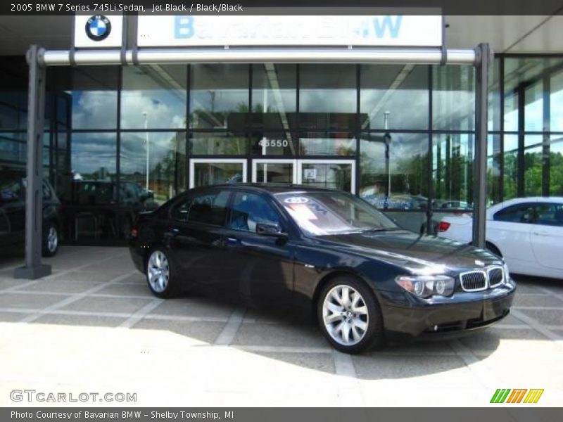 Jet Black / Black/Black 2005 BMW 7 Series 745Li Sedan