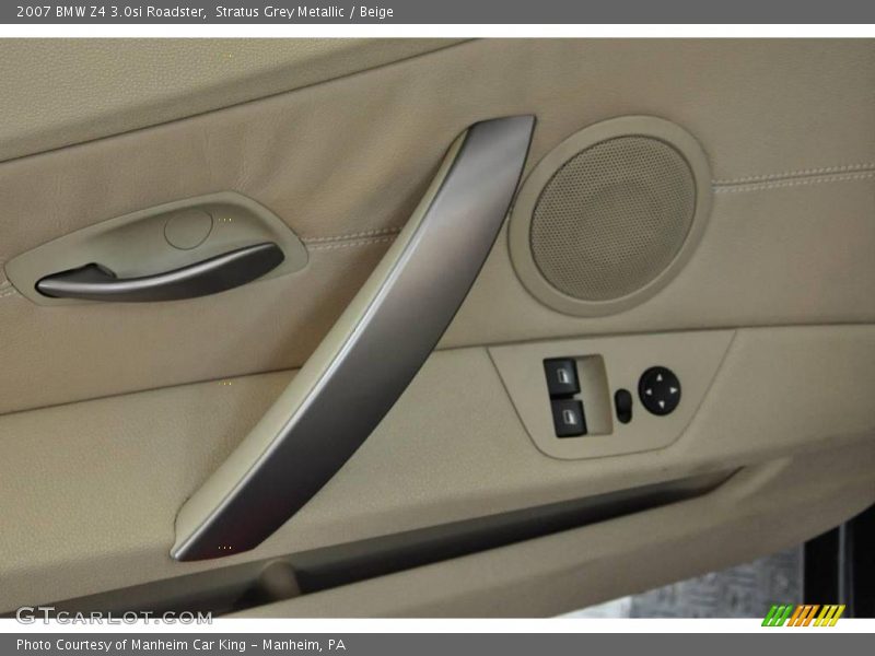 Stratus Grey Metallic / Beige 2007 BMW Z4 3.0si Roadster