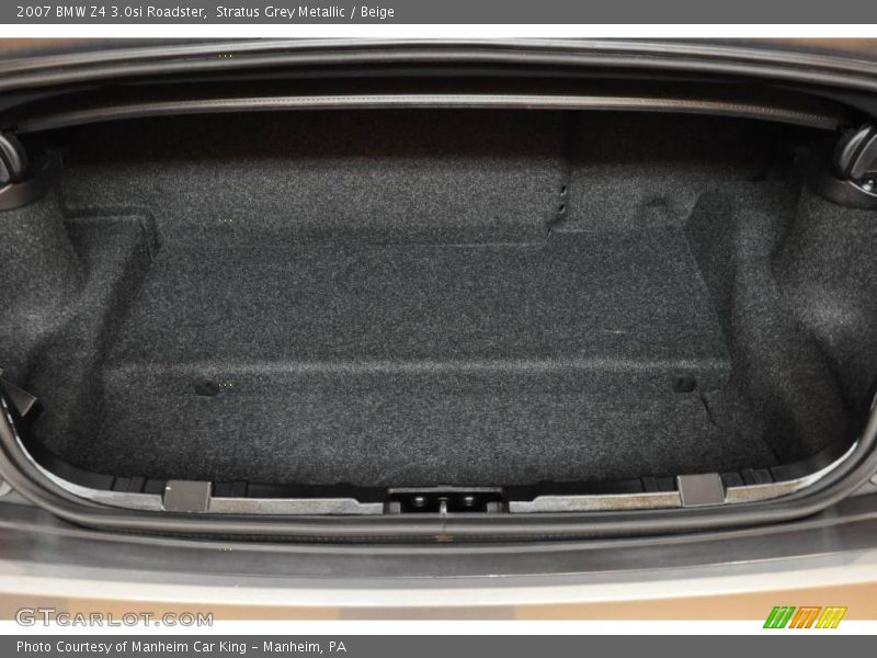 Stratus Grey Metallic / Beige 2007 BMW Z4 3.0si Roadster