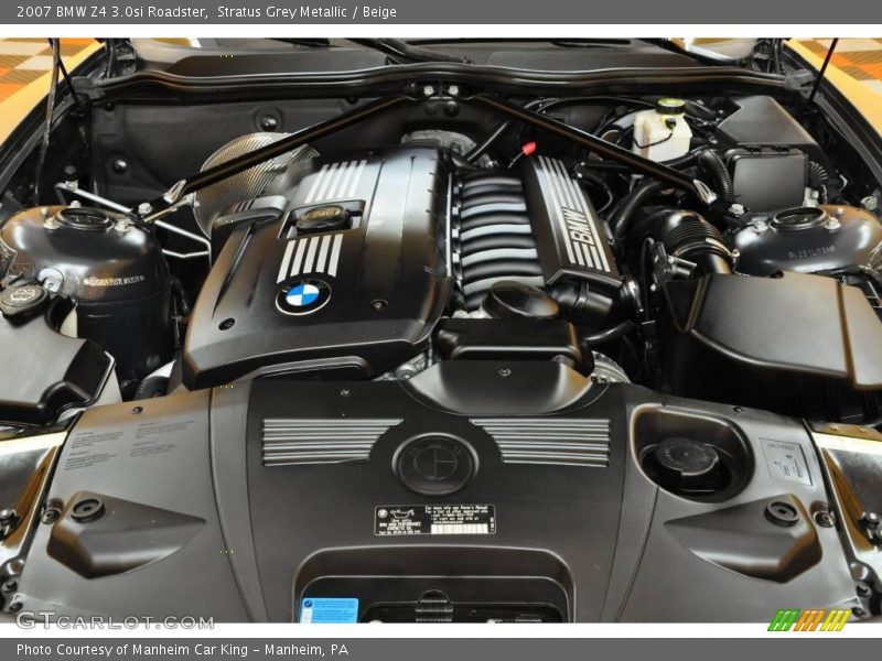 Stratus Grey Metallic / Beige 2007 BMW Z4 3.0si Roadster