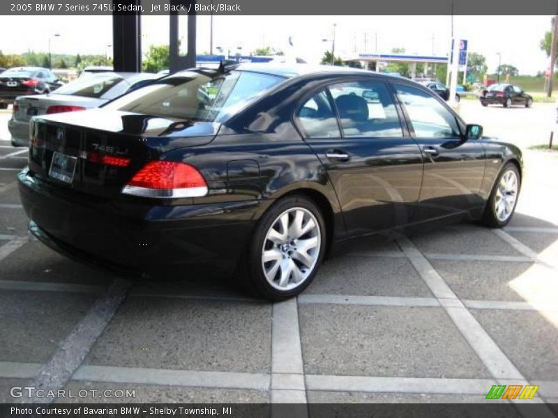 Jet Black / Black/Black 2005 BMW 7 Series 745Li Sedan