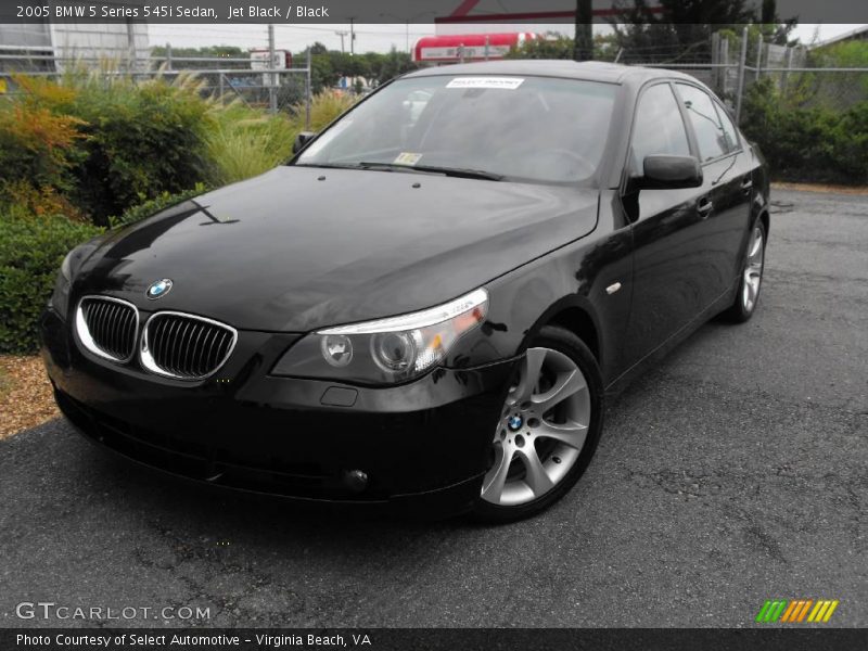 Jet Black / Black 2005 BMW 5 Series 545i Sedan