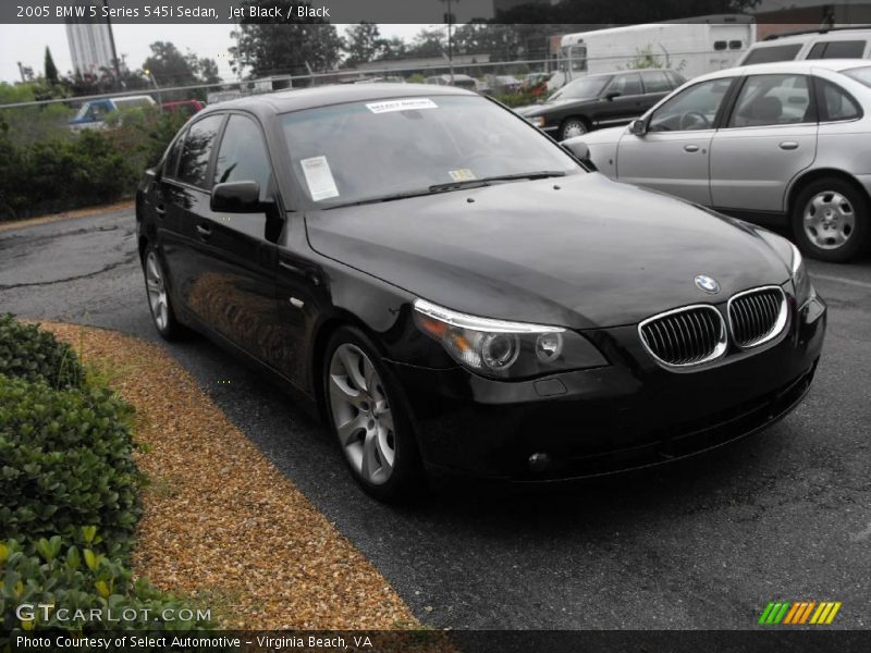 Jet Black / Black 2005 BMW 5 Series 545i Sedan
