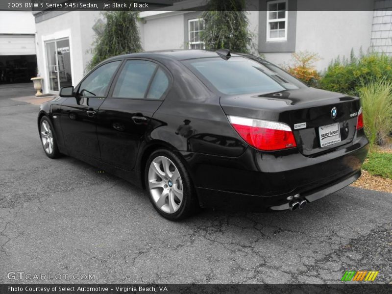 Jet Black / Black 2005 BMW 5 Series 545i Sedan