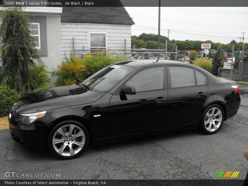 Jet Black / Black 2005 BMW 5 Series 545i Sedan