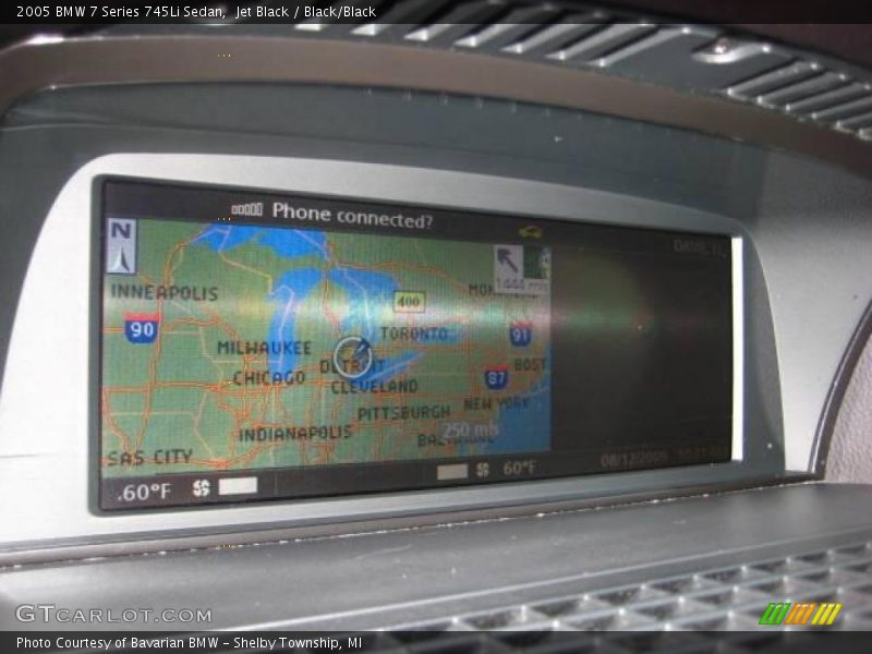 Jet Black / Black/Black 2005 BMW 7 Series 745Li Sedan