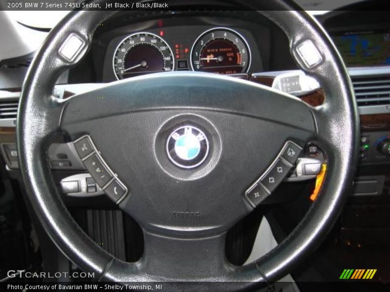 Jet Black / Black/Black 2005 BMW 7 Series 745Li Sedan