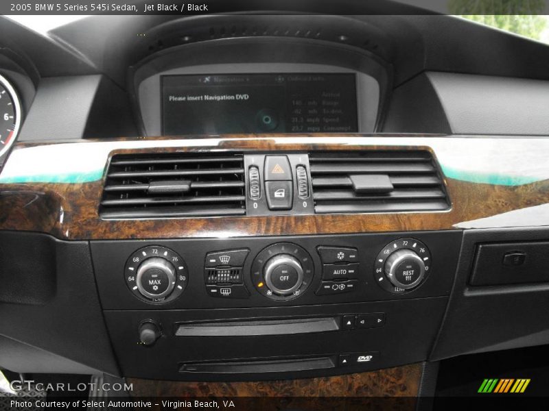 Jet Black / Black 2005 BMW 5 Series 545i Sedan