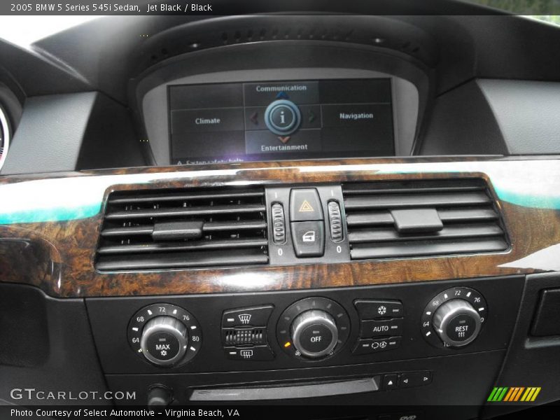 Jet Black / Black 2005 BMW 5 Series 545i Sedan