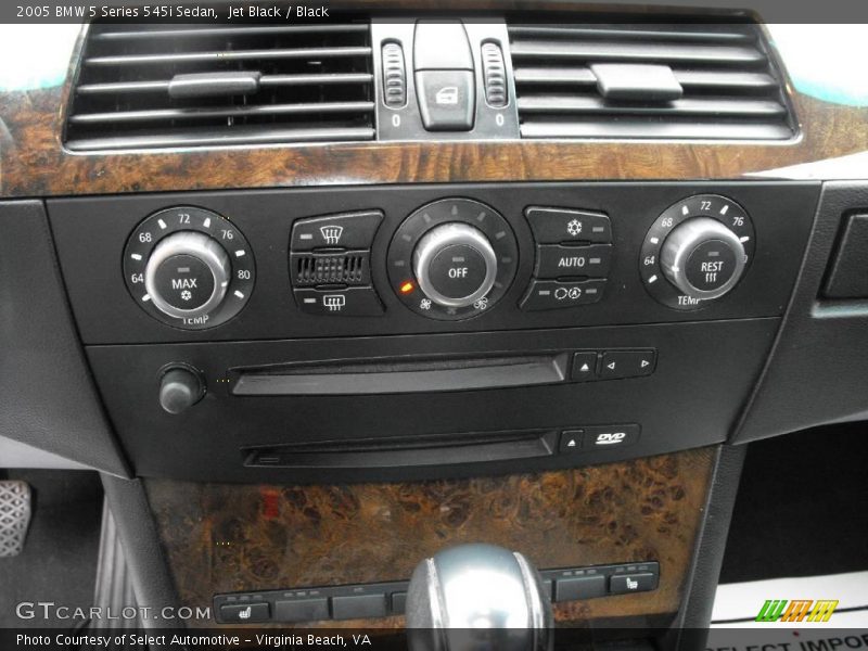 Jet Black / Black 2005 BMW 5 Series 545i Sedan