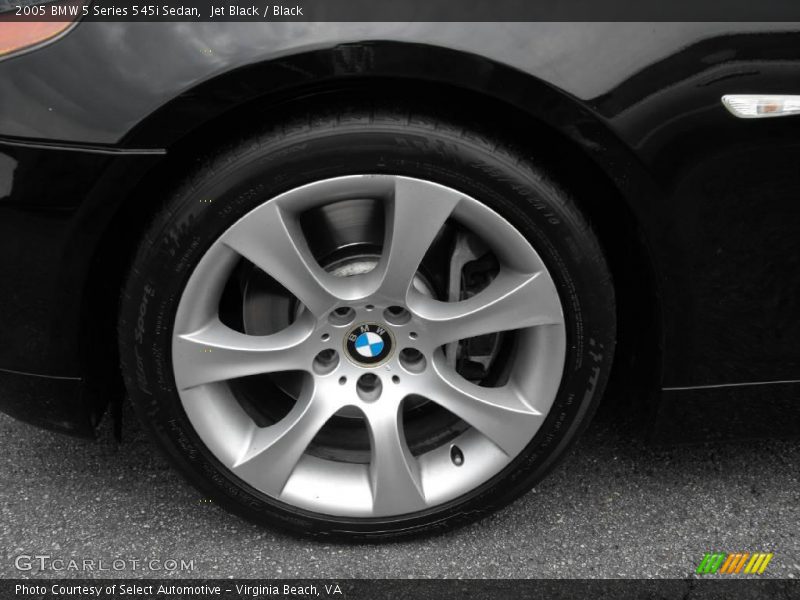 Jet Black / Black 2005 BMW 5 Series 545i Sedan