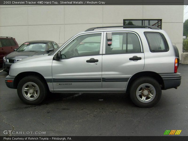 Silverleaf Metallic / Medium Gray 2003 Chevrolet Tracker 4WD Hard Top