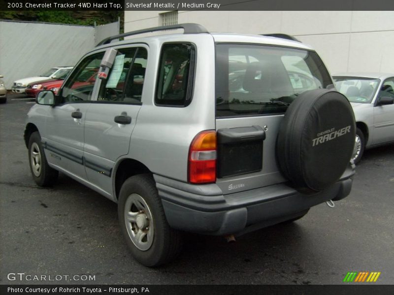Silverleaf Metallic / Medium Gray 2003 Chevrolet Tracker 4WD Hard Top