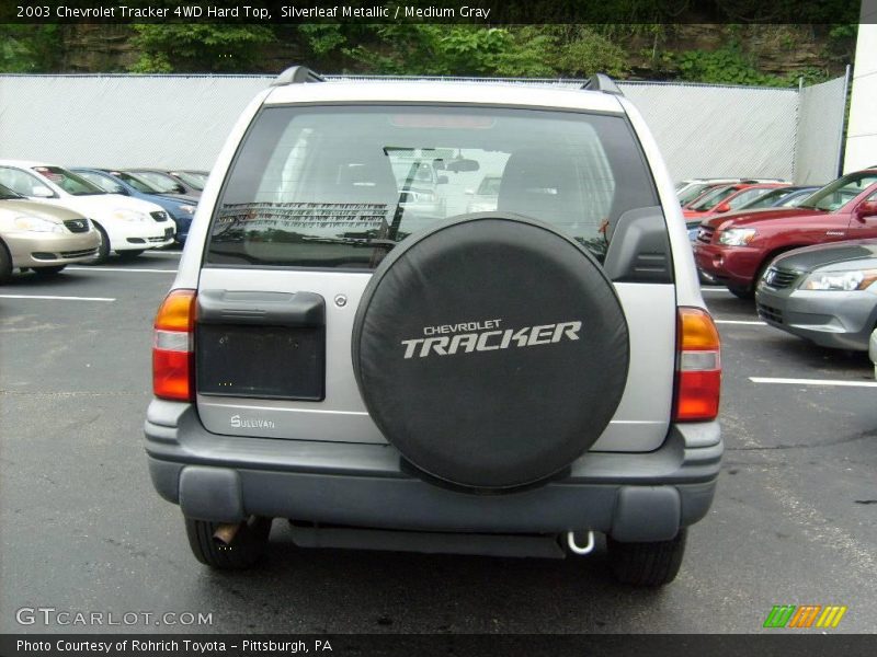 Silverleaf Metallic / Medium Gray 2003 Chevrolet Tracker 4WD Hard Top