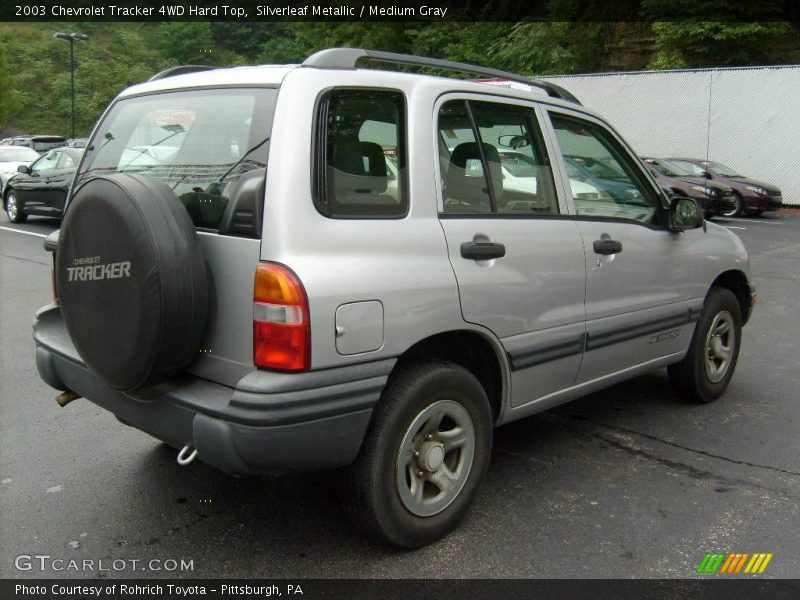 Silverleaf Metallic / Medium Gray 2003 Chevrolet Tracker 4WD Hard Top