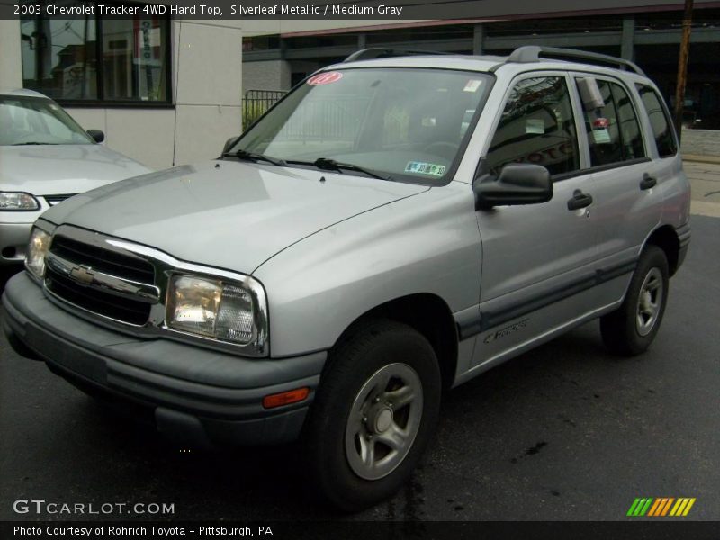 Silverleaf Metallic / Medium Gray 2003 Chevrolet Tracker 4WD Hard Top