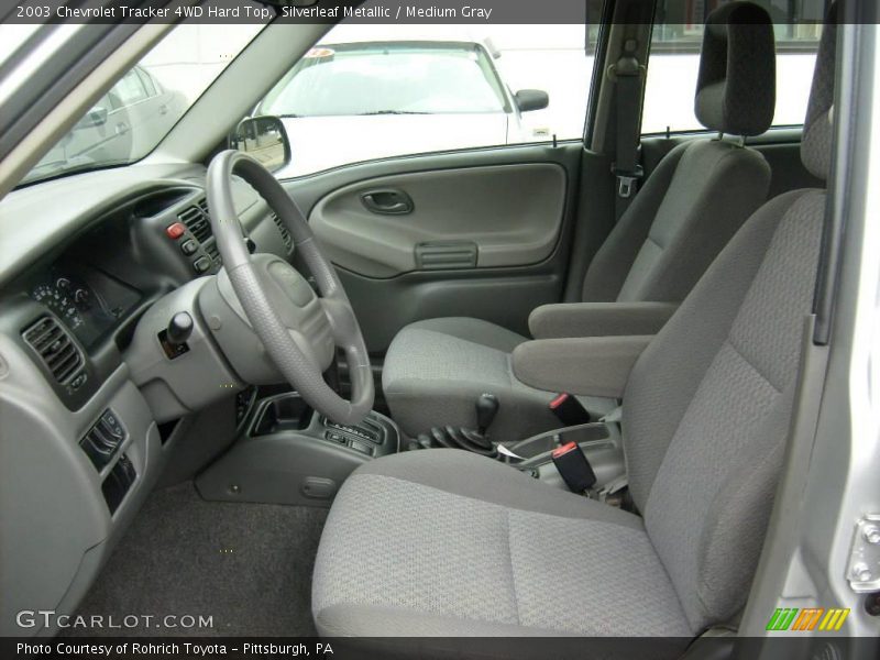 Silverleaf Metallic / Medium Gray 2003 Chevrolet Tracker 4WD Hard Top