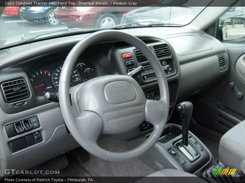 Silverleaf Metallic / Medium Gray 2003 Chevrolet Tracker 4WD Hard Top