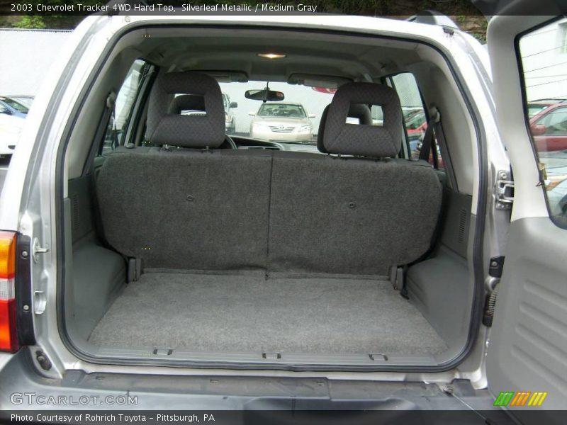 Silverleaf Metallic / Medium Gray 2003 Chevrolet Tracker 4WD Hard Top