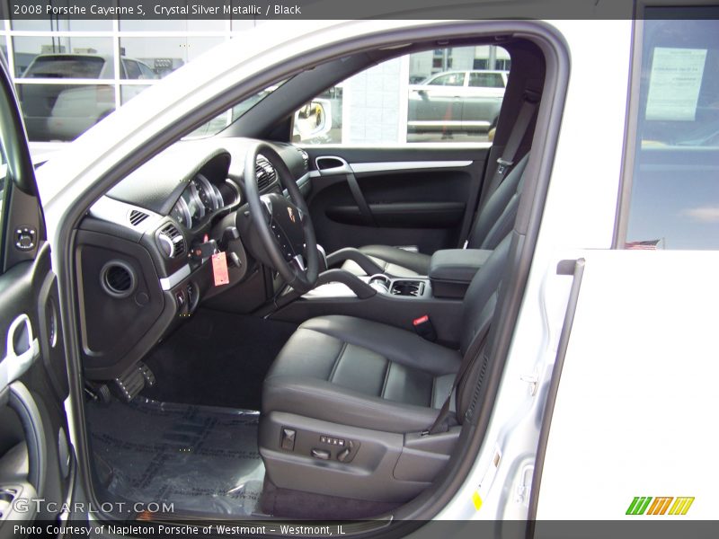 Crystal Silver Metallic / Black 2008 Porsche Cayenne S