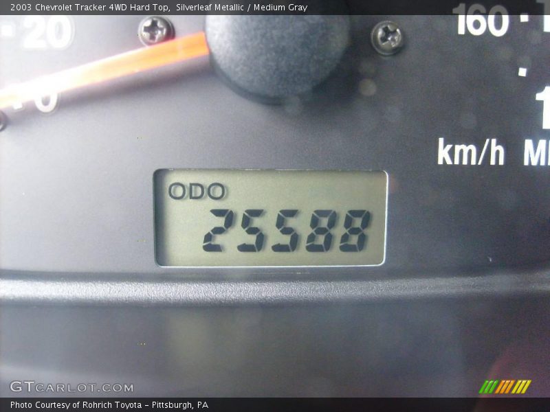 Silverleaf Metallic / Medium Gray 2003 Chevrolet Tracker 4WD Hard Top
