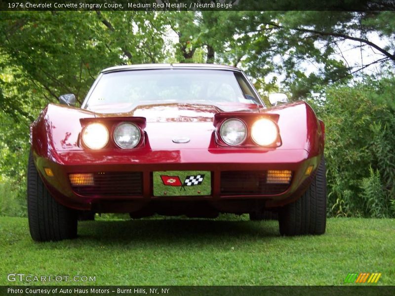 Medium Red Metallic / Neutral Beige 1974 Chevrolet Corvette Stingray Coupe