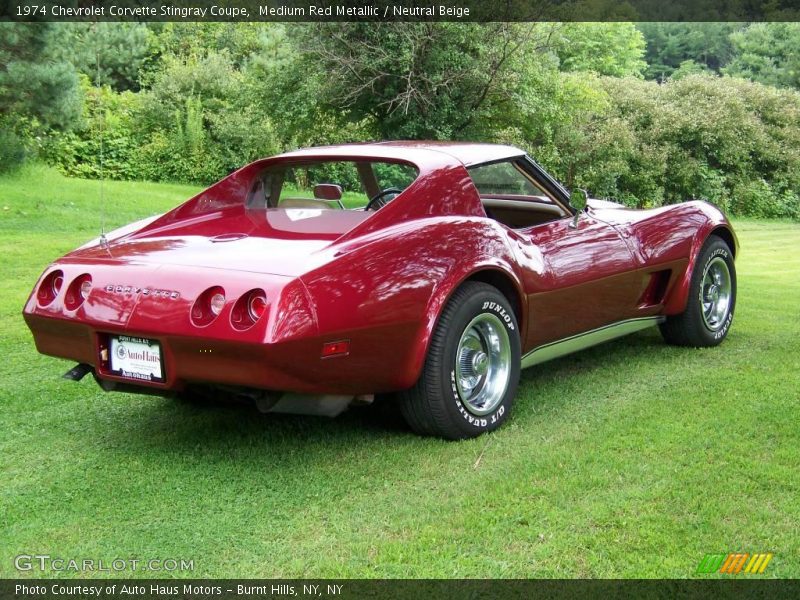 Medium Red Metallic / Neutral Beige 1974 Chevrolet Corvette Stingray Coupe