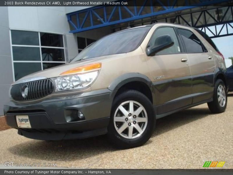 Light Driftwood Metallic / Medium Oak 2003 Buick Rendezvous CX AWD