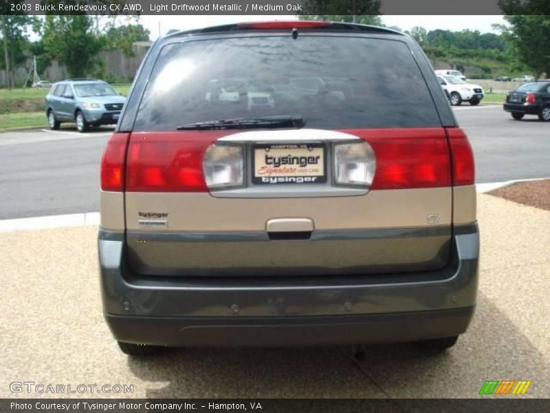 Light Driftwood Metallic / Medium Oak 2003 Buick Rendezvous CX AWD