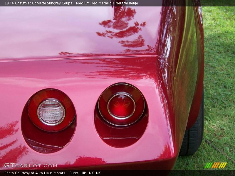 Medium Red Metallic / Neutral Beige 1974 Chevrolet Corvette Stingray Coupe