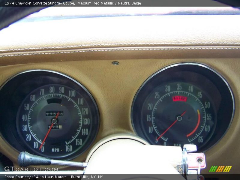 Medium Red Metallic / Neutral Beige 1974 Chevrolet Corvette Stingray Coupe
